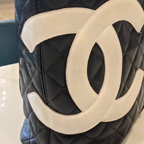 CHANEL CC CAMBON CALFSKIN SHOPPER TOTE BAG - Picture 12 of 14